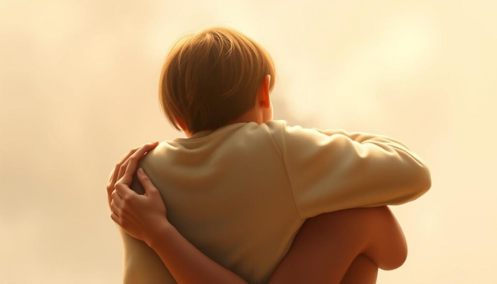 open arms embracing