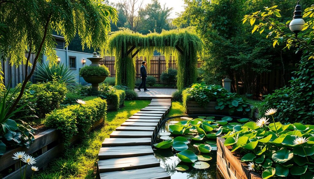 peaceful garden sanctuary