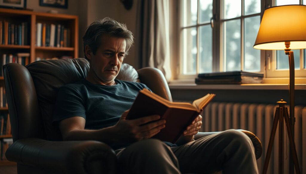 person reading in a chair person reading in a chair