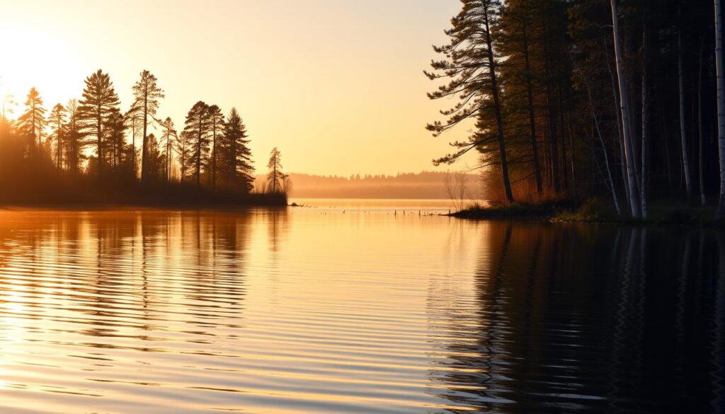 serene lake atmosphere serene lake atmosphere