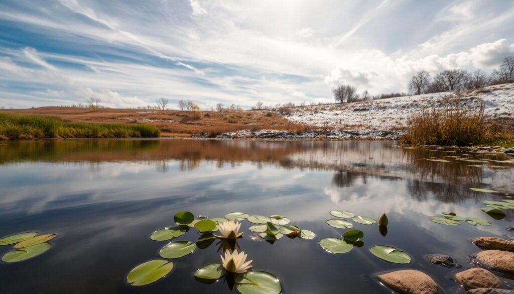 serenity of pond reflections across seasons serenity of pond reflections across seasons